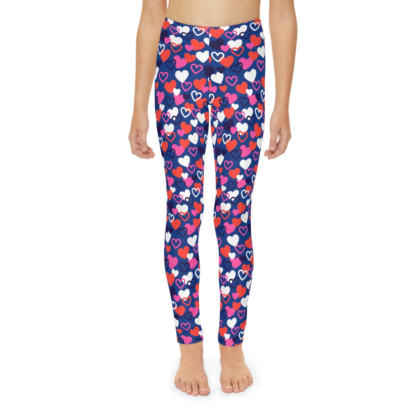 Valentine Youth Leggings,  One of a Kind Gift - Unique Workout Activewear tights for  kids fitness, Daughter, Niece  Christmas Gifts