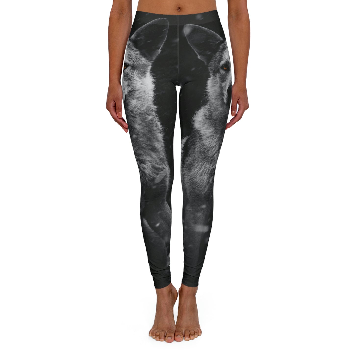 Wolf Women Viking Pants One of a Kind Gift - Unique Workout Activewear tights for Wife fitness, Mother, Girlfriend Christmas Gift