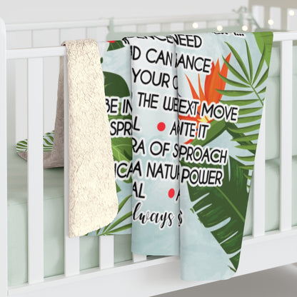 Be like a Black Panther Sherpa Fleece Blanket (Son from Dad)