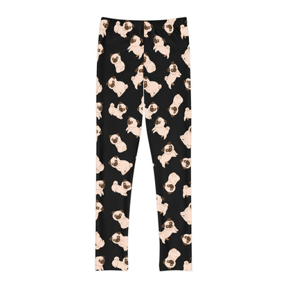 Dog Lover Youth Leggings,  One of a Kind Gift - Unique Workout Activewear tights for  kids fitness , Daughter, Niece  Christmas Gift