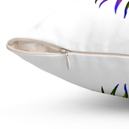 Flamingo Watercolor Spun Polyester Square Pillow