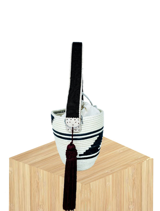 Mini Handwoven Basket Bucket Bag
