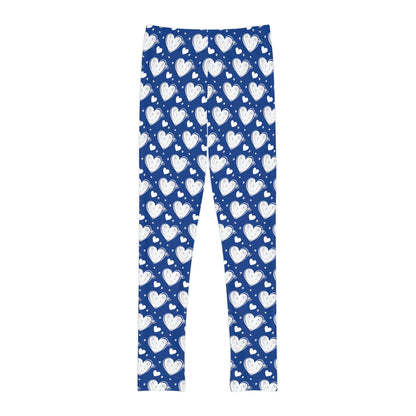 Valentine Youth Leggings,  One of a Kind Gift - Unique Workout Activewear tights for  kids fitness, Daughter, Niece  Christmas Gifts