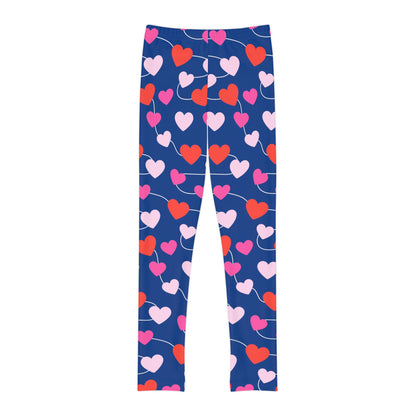 Valentine Youth Leggings,  One of a Kind Gift - Unique Workout Activewear tights for  kids fitness, Daughter, Niece  Christmas Gifts