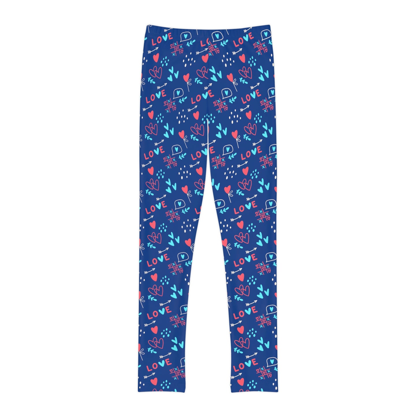 Valentine Youth Leggings,  One of a Kind Gift - Unique Workout Activewear tights for  kids fitness, Daughter, Niece  Christmas Gifts