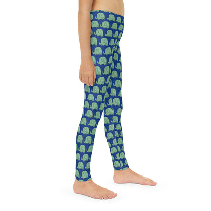 Elephant animal kingdom, Safari Youth Leggings,  One of a Kind Gift - Unique Workout Activewear tights for kids, Daughter, Niece  Christmas Gift