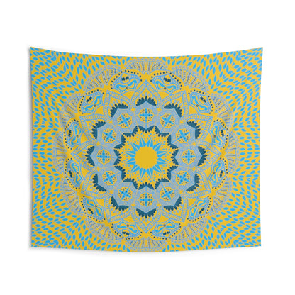 Indian Tapestry for Contemporary Home Decor . Inspirational Wall Hanging Art for Baby Nursery, Dorm room, Coastal Home . Housewarming Gift