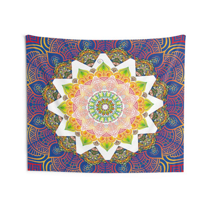 Indian Tapestry for Contemporary Home Decor . Inspirational Wall Hanging Art for Baby Nursery, Dorm room, Coastal Home . Housewarming Gift