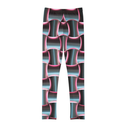 Robot Cute Summer Youth Leggings, One of a Kind Gift - Workout Activewear tights for kids, Granddaughter, Niece Christmas Gift