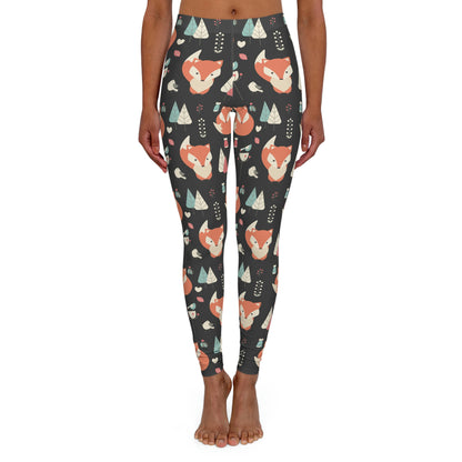 Fox Safari Animal Kingdom  Women Leggings . One of a Kind Workout Activewear tights for Mothers Day, Girlfriend, Gift for Her