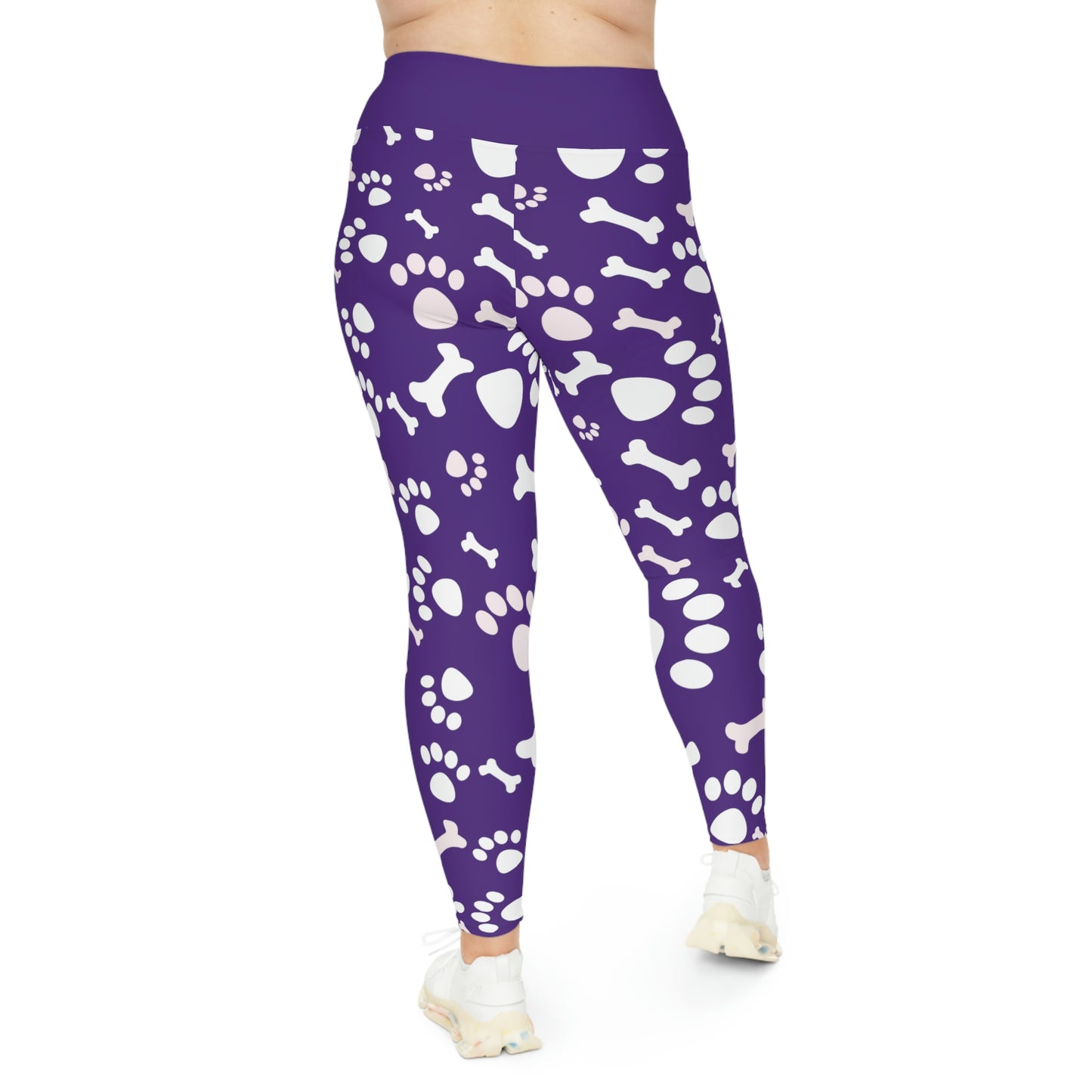 Dog Mom Plus Size Leggings One of a Kind Gift - Unique Workout Activewear tights for Mom fitness, Mothers Day, Girlfriend Christmas Gift