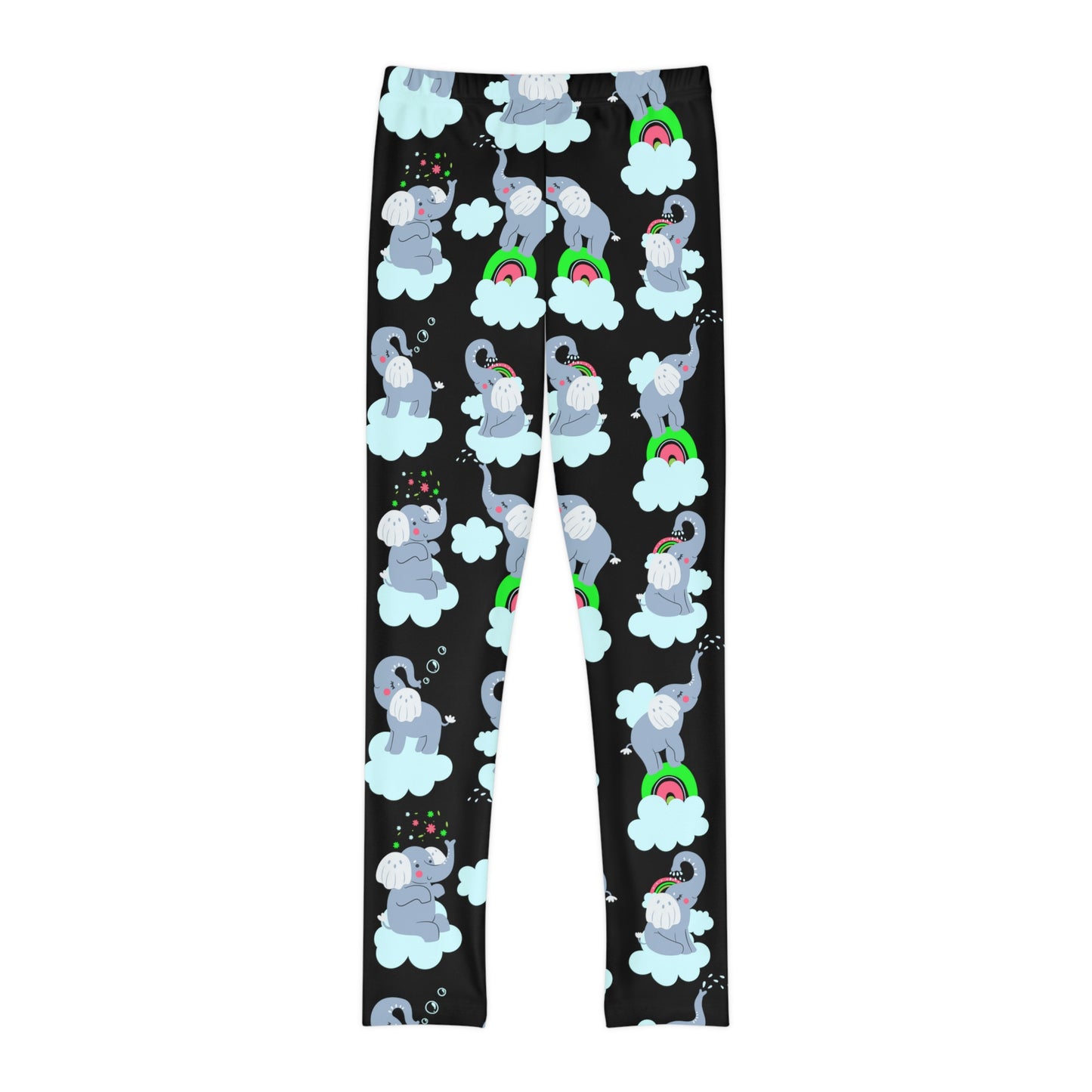 Elephant animal kingdom, Safari Youth Leggings, One of a Kind Gift - Unique Workout Activewear tights for kids, Daughter, Niece Christmas Gift