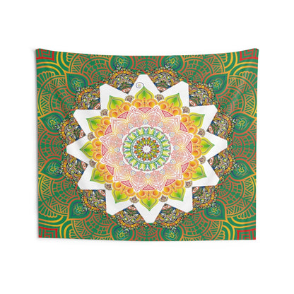 Indian Tapestry for Contemporary Home Decor . Inspirational Wall Hanging Art for Baby Nursery, Dorm room, Coastal Home . Housewarming Gift