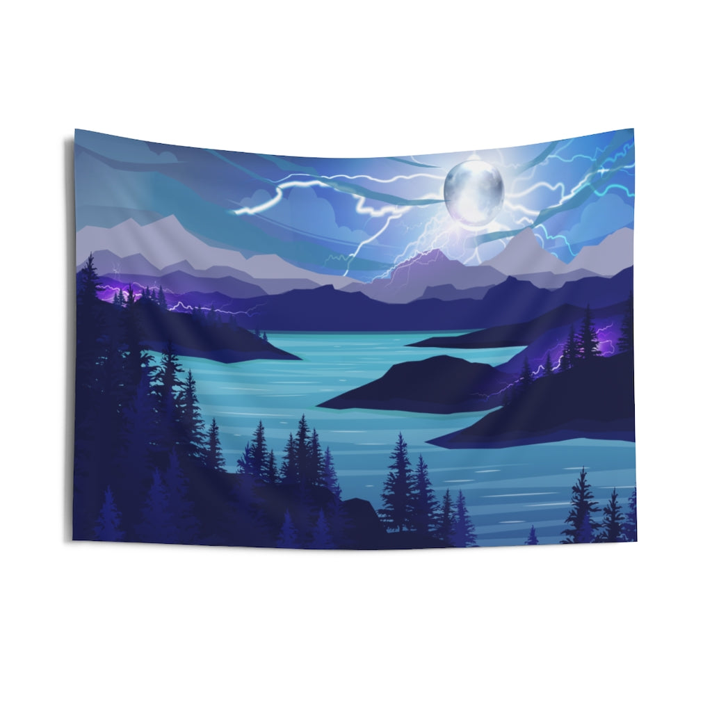 Celestial Moon Tapestry Contemporary Home Decor . Inspirational Wall Hanging Art for Baby Nursery, Dorm room, Coastal Home . Housewarming Gift