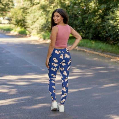 Dog Mom Women Leggings One of a Kind Gift - Unique Workout Activewear tights for Wife, Best Friend . Mothers Day or Christmas Gift