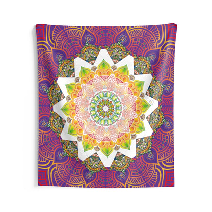 Indian Tapestry for Contemporary Home Decor . Inspirational Wall Hanging Art for Baby Nursery, Dorm room, Coastal Home . Housewarming Gift