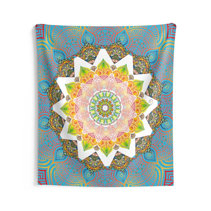 Indian Tapestry for Contemporary Home Decor . Inspirational Wall Hanging Art for Baby Nursery, Dorm room, Coastal Home . Housewarming Gift