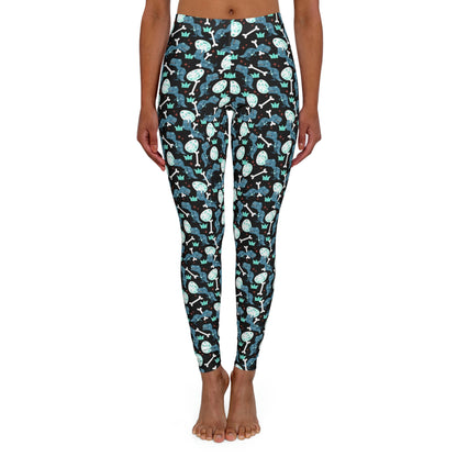 Women Dinosaur Trex Jurassic Park Leggings, One of a Kind Gift - Unique Workout Activewear tights for Wife, Best Friend . Mothers Day or Christmas Gift