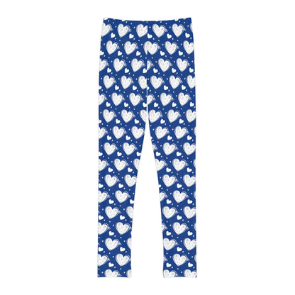 Valentine Youth Leggings,  One of a Kind Gift - Unique Workout Activewear tights for  kids fitness, Daughter, Niece  Christmas Gifts