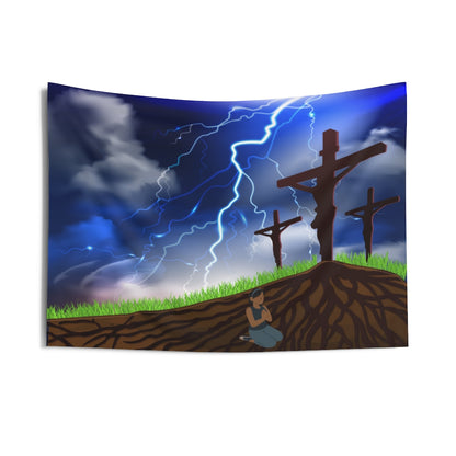 Christian Tapestry Contemporary Home Decor . Galaxy Wall Hanging Art for Baby Nursery, Dorm room, Coastal Home . Housewarming Gift