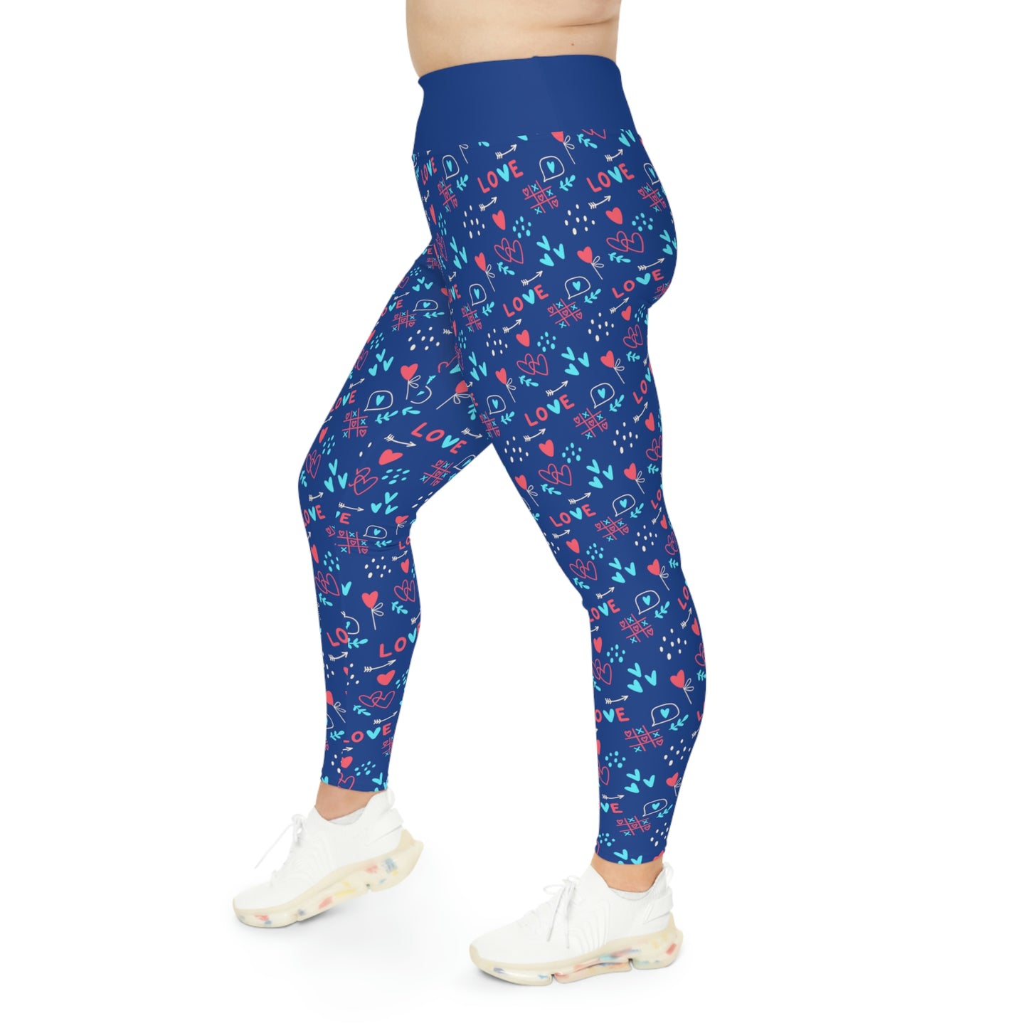 Valentines Day Gift For Her Plus Size Leggings . One of a Kind Workout Activewear tights for Mothers Day, Girlfriend, Gift for Her