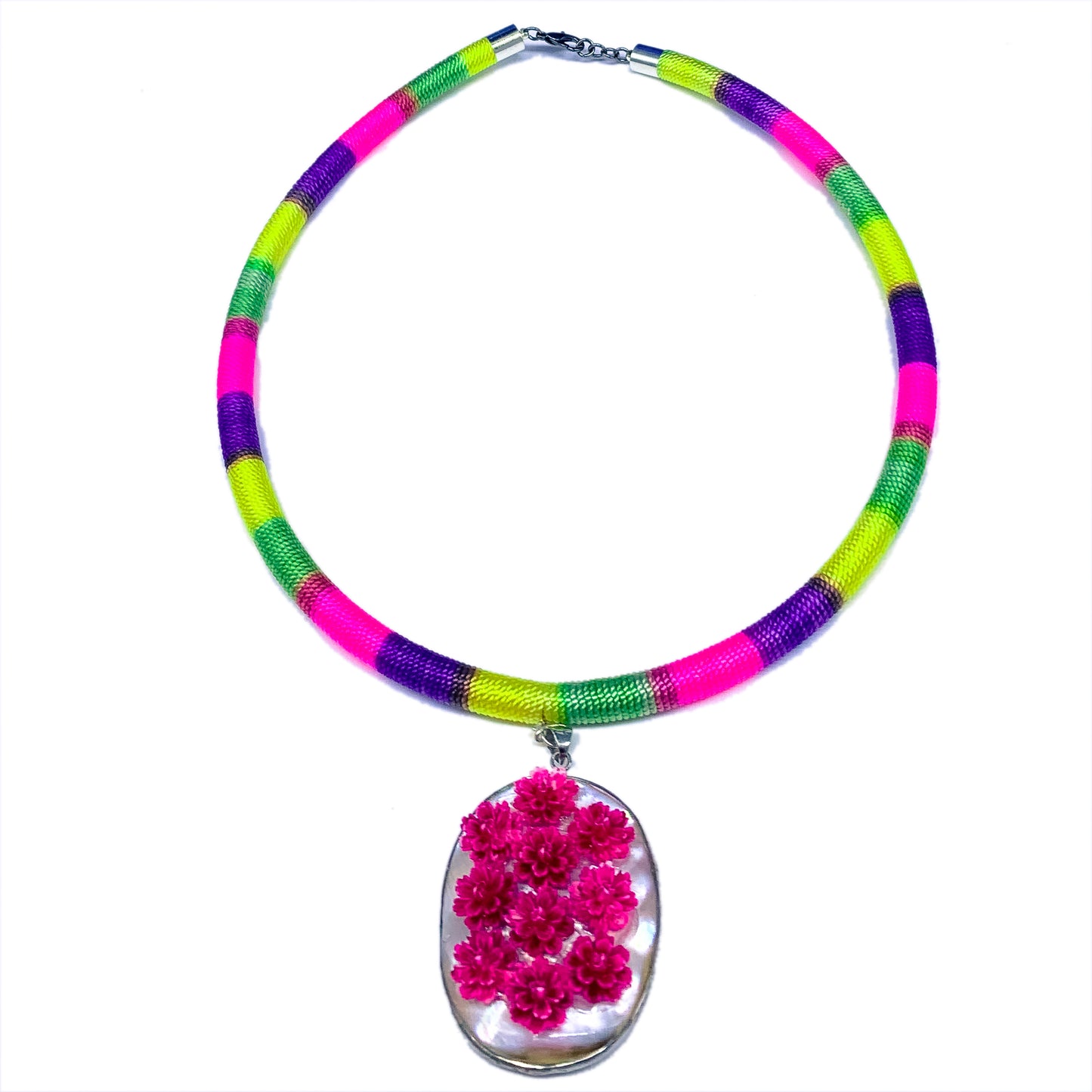 Kathy Handmade Colorful Statement chocker