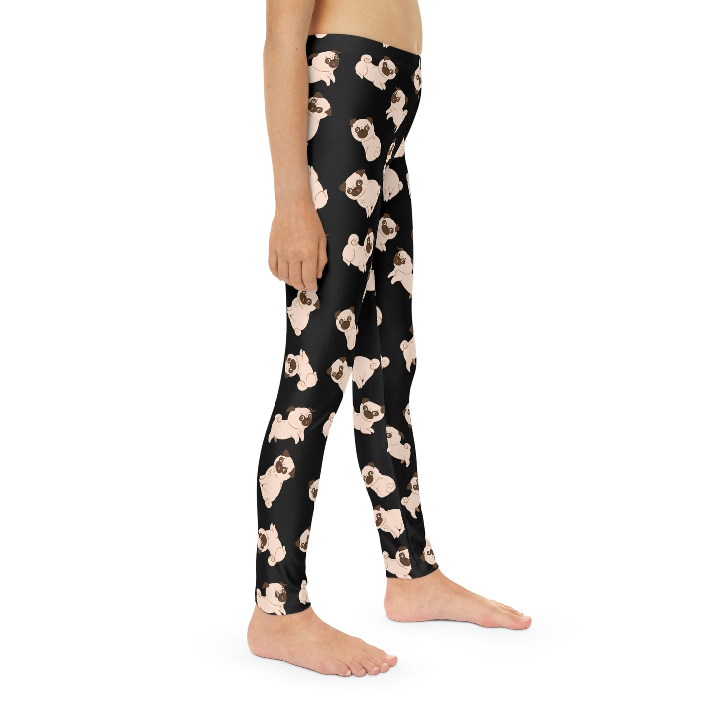 Dog Lover Youth Leggings,  One of a Kind Gift - Unique Workout Activewear tights for  kids fitness , Daughter, Niece  Christmas Gift
