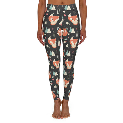 Fox Safari Animal Kingdom  Women Leggings . One of a Kind Workout Activewear tights for Mothers Day, Girlfriend, Gift for Her