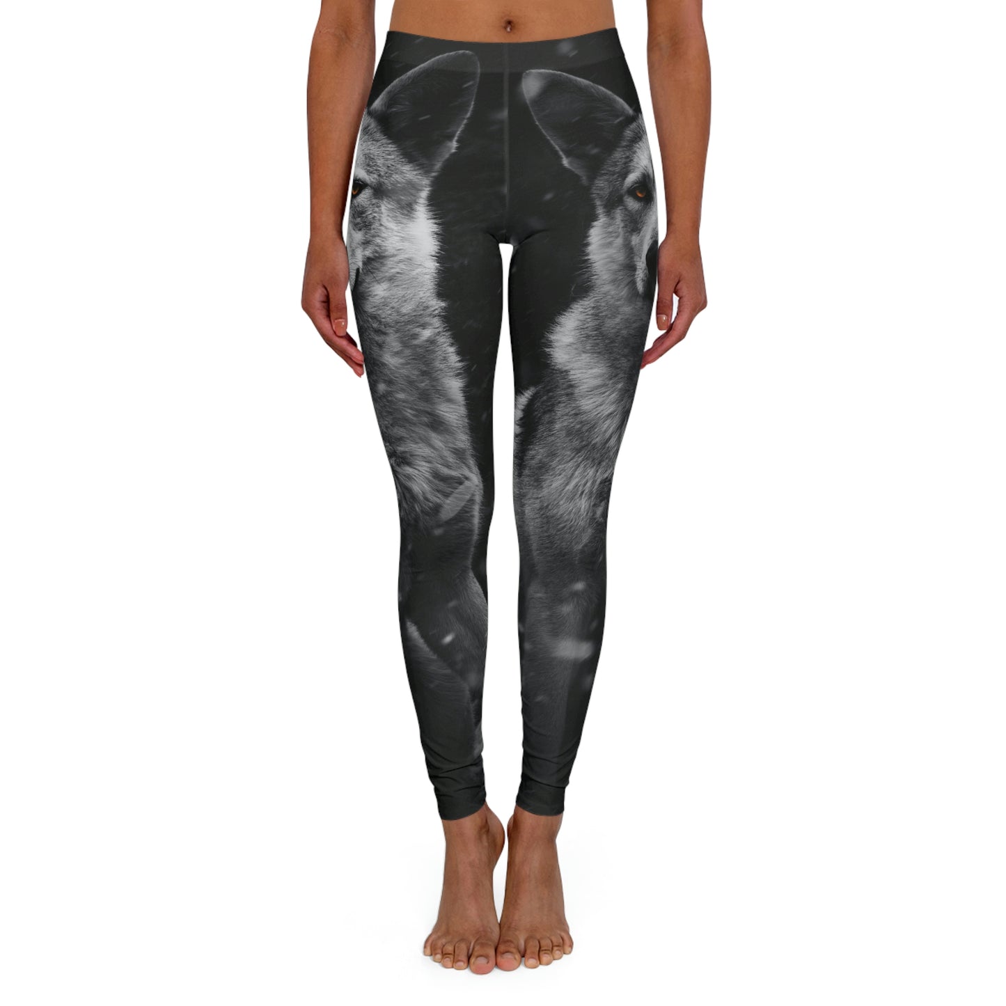 Wolf Women Viking Pants One of a Kind Gift - Unique Workout Activewear tights for Wife fitness, Mother, Girlfriend Christmas Gift