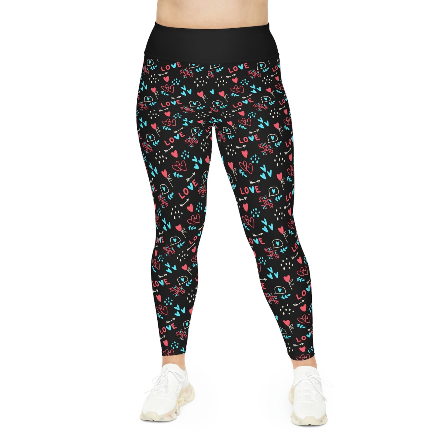 Valentines Day Gift For Her Plus Size Leggings . One of a Kind Workout Activewear tights for Mothers Day, Girlfriend, Gift for Her
