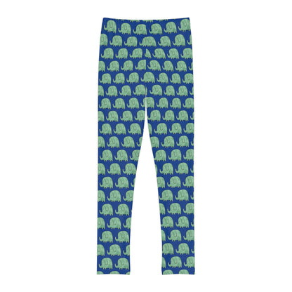 Elephant animal kingdom, Safari Youth Leggings,  One of a Kind Gift - Unique Workout Activewear tights for kids, Daughter, Niece  Christmas Gift
