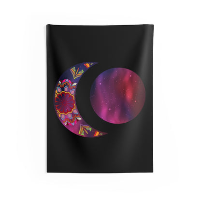 Moon Phase Tapestry Contemporary Home Decor . Galaxy Wall Hanging Art for Baby Nursery, Dorm room, Coastal Home . Housewarming Gift