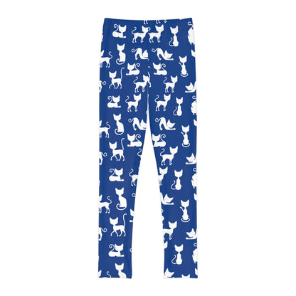Cat Lovers Youth Leggings,  One of a Kind Gift - Unique Workout Activewear tights for  kids Fitness , Daughter, Niece  Christmas Gift
