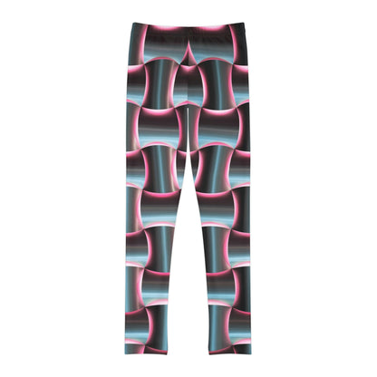 Robot Cute Summer Youth Leggings, One of a Kind Gift - Workout Activewear tights for kids, Granddaughter, Niece Christmas Gift