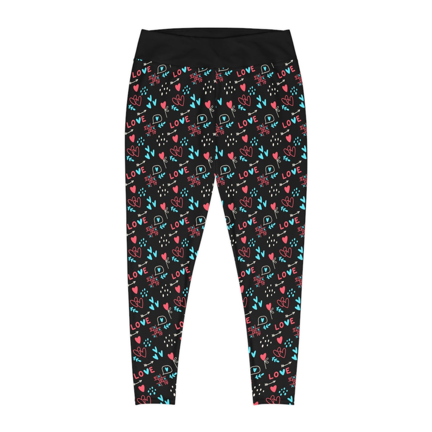Valentines Day Gift For Her Plus Size Leggings . One of a Kind Workout Activewear tights for Mothers Day, Girlfriend, Gift for Her