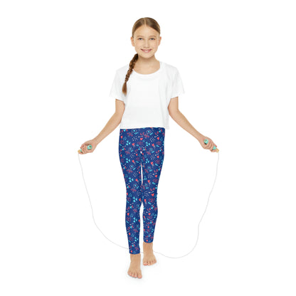 Valentine Youth Leggings,  One of a Kind Gift - Unique Workout Activewear tights for  kids fitness, Daughter, Niece  Christmas Gifts