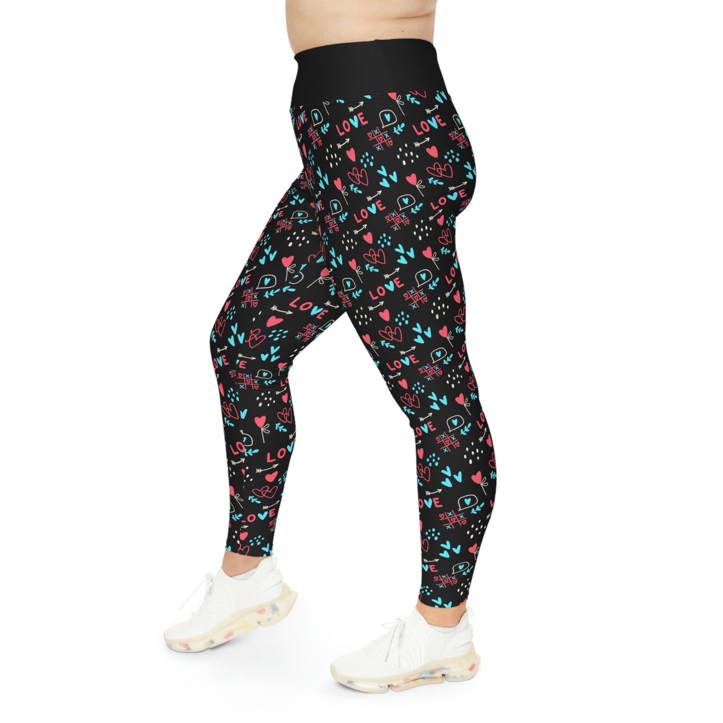 Valentines Day Gift For Her Plus Size Leggings . One of a Kind Workout Activewear tights for Mothers Day, Girlfriend, Gift for Her
