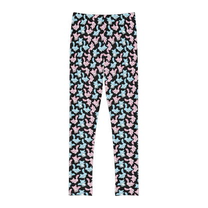 Cat Lovers Pawsome Cute Youth Leggings, One of a Kind Gift - Workout Activewear tights for kids, Granddaughter, Niece Christmas Gift