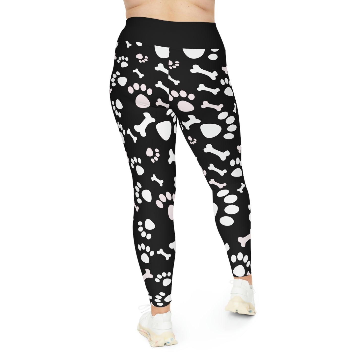 Dog Mom Plus Size Leggings One of a Kind Gift - Unique Workout Activewear tights for Mom fitness, Mothers Day, Girlfriend Christmas Gift