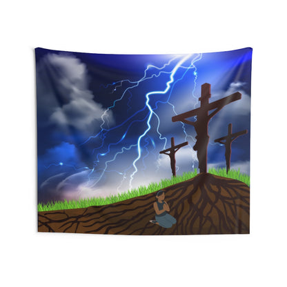 Christian Tapestry Contemporary Home Decor . Galaxy Wall Hanging Art for Baby Nursery, Dorm room, Coastal Home . Housewarming Gift