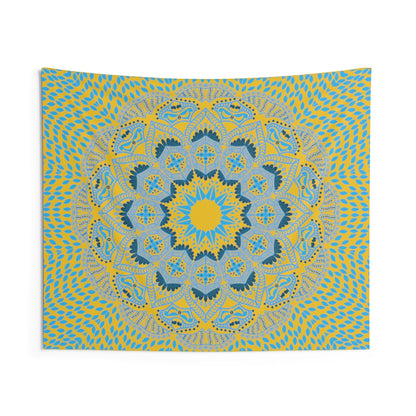 Indian Tapestry for Contemporary Home Decor . Inspirational Wall Hanging Art for Baby Nursery, Dorm room, Coastal Home . Housewarming Gift