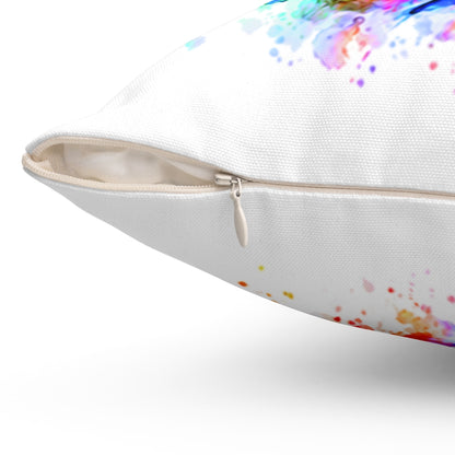 Baby Sloth watercolor Spun Polyester Square Pillow