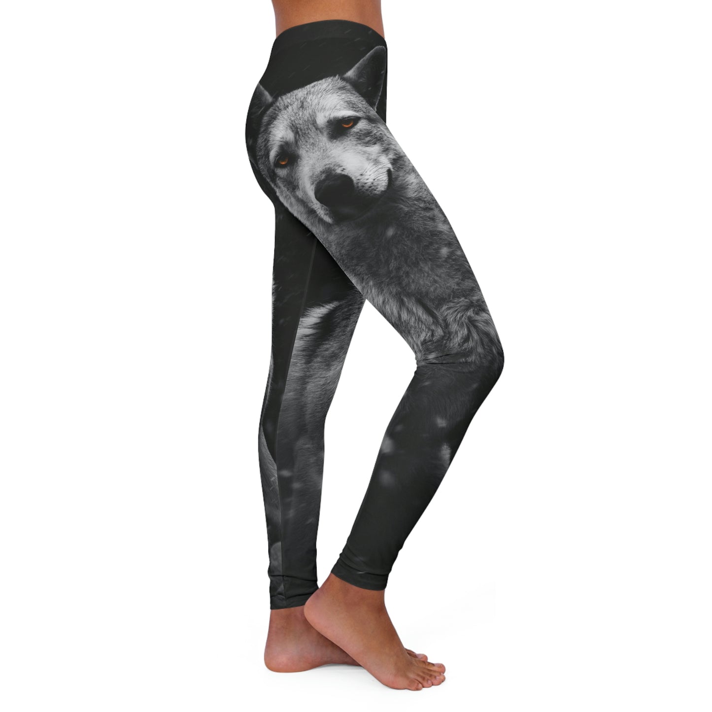 Wolf Women Viking Pants One of a Kind Gift - Unique Workout Activewear tights for Wife fitness, Mother, Girlfriend Christmas Gift