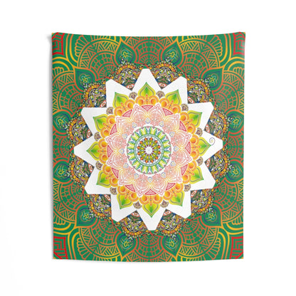 Indian Tapestry for Contemporary Home Decor . Inspirational Wall Hanging Art for Baby Nursery, Dorm room, Coastal Home . Housewarming Gift