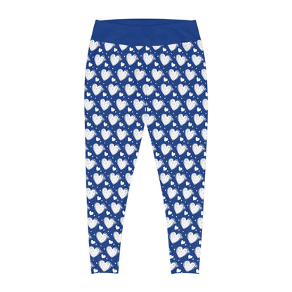 Valentines Day Gift For Her Plus Size Leggings . One of a Kind Workout Activewear tights for Mothers Day, Girlfriend, Gift for Her