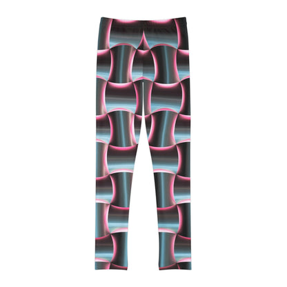 Robot Cute Summer Youth Leggings, One of a Kind Gift - Workout Activewear tights for kids, Granddaughter, Niece Christmas Gift