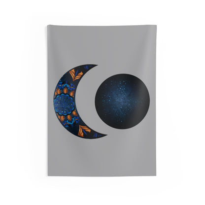 Moon Phase Tapestry Contemporary Home Decor . Galaxy Wall Hanging Art for Baby Nursery, Dorm room, Coastal Home . Housewarming Gift