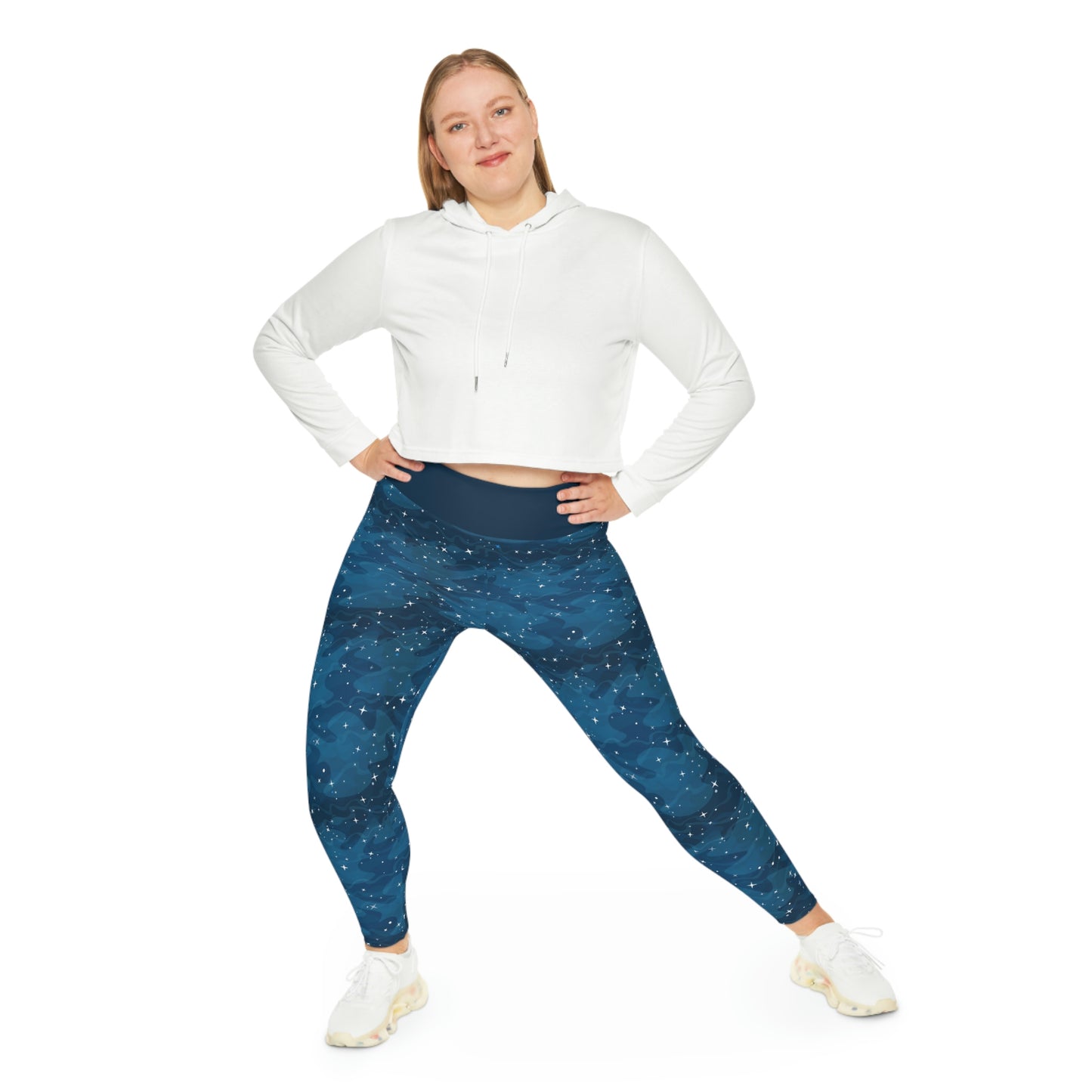 Dolphin, Ocean Beach Plus Size Leggings, One of a Kind Gift - Unique Workout Activewear tights forWife fitness, Mother, Girlfriend Christmas Gift
