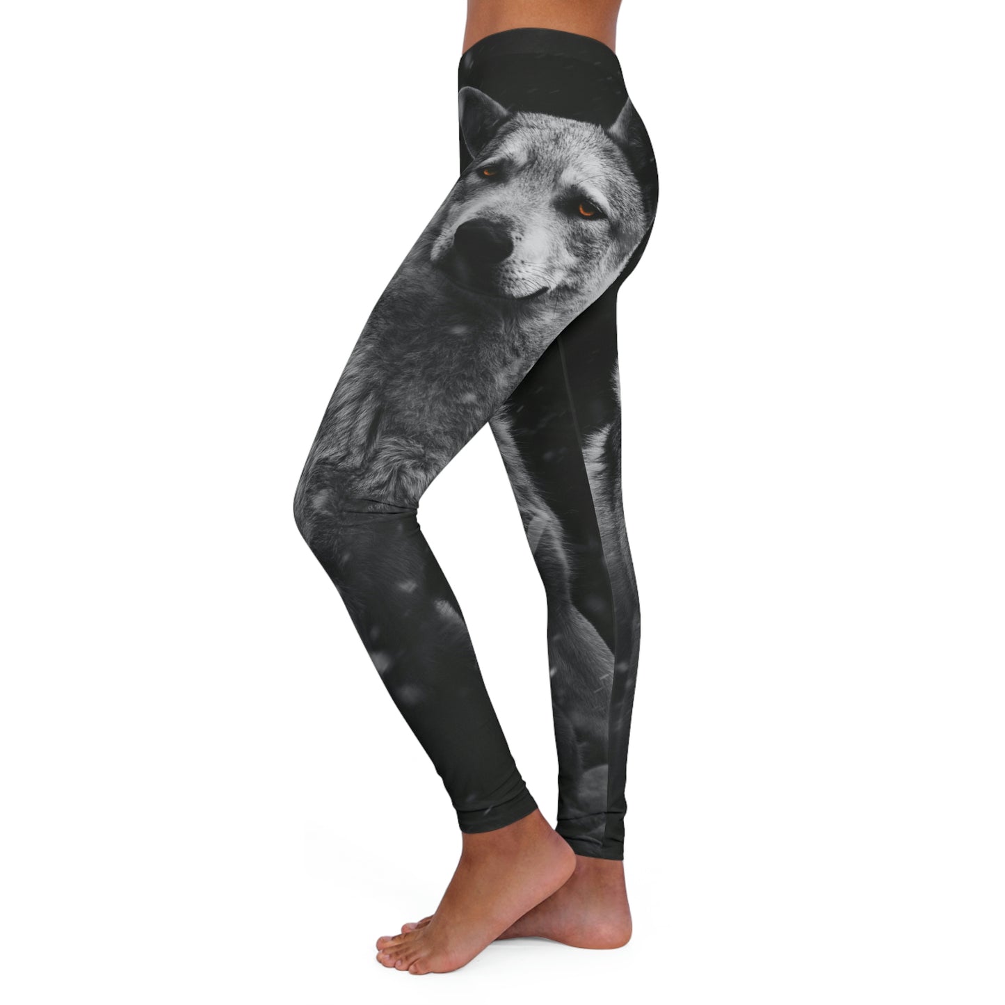Wolf Women Viking Pants One of a Kind Gift - Unique Workout Activewear tights for Wife fitness, Mother, Girlfriend Christmas Gift