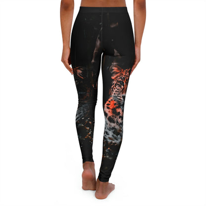 Women's Tiger Print Leggings, One of a Kind Gift - Workout Activewear  for Wife Fitness, Best Friend, mom and me tights Christmas Gift